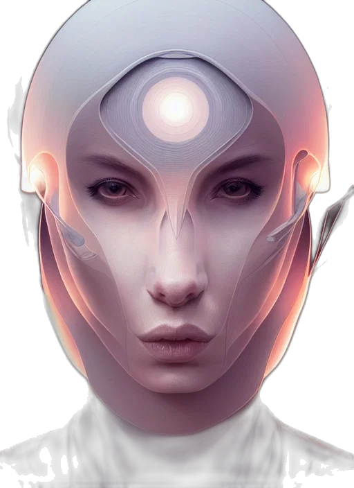 robot, mask, face, concept art transparent PNG cut-out