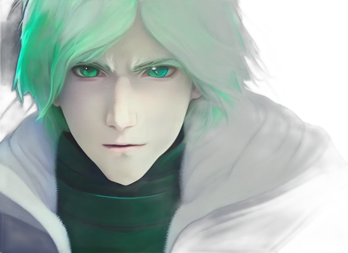face, fantasy art, anime, photorealistic transparent PNG cut-out