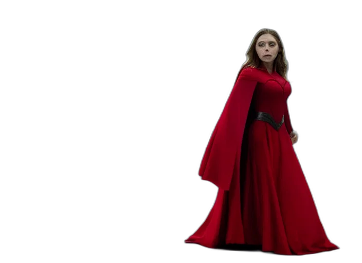 dress, concept art, comic book art, red transparent PNG cut-out