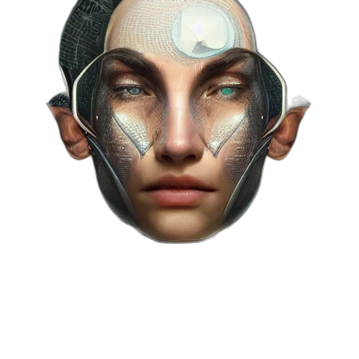 mask, face, robot, jewelry transparent PNG cut-out