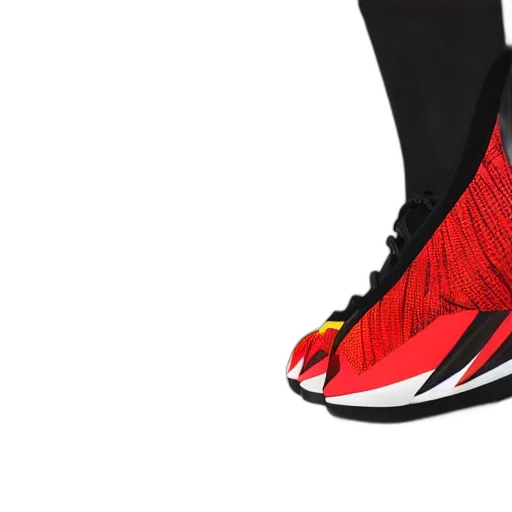 shoes, dragon, 3d render, photorealistic transparent PNG cut-out