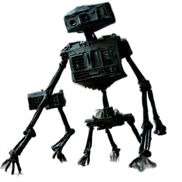 robot, staff, creature, animal transparent PNG cut-out