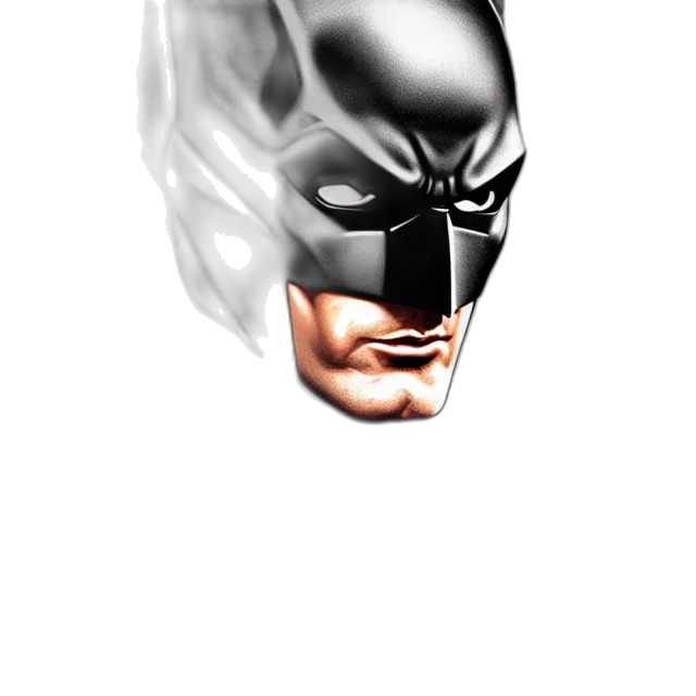mask, face, comic book art, 3d render transparent PNG cut-out