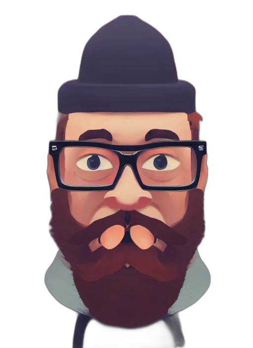 face, staff, hat, cartoon transparent PNG cut-out