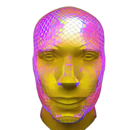 mask, face, robot, creature transparent PNG cut-out