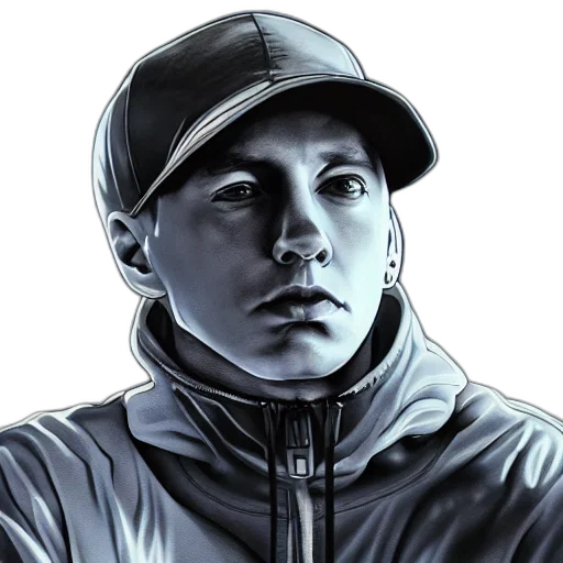 face, jacket, hat, staff transparent PNG cut-out