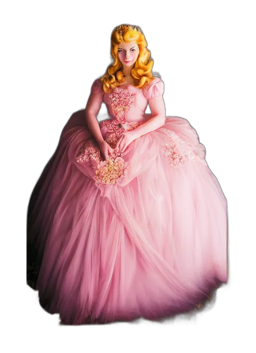 dress, crown, 3d render, concept art transparent PNG cut-out