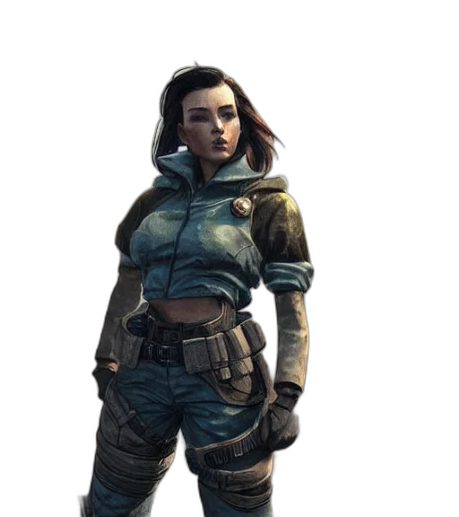 jacket, staff, weapon, concept art transparent PNG cut-out