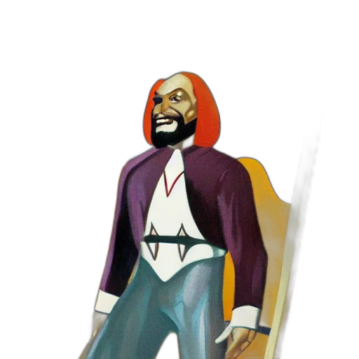 jacket, staff, sword, mask transparent PNG cut-out