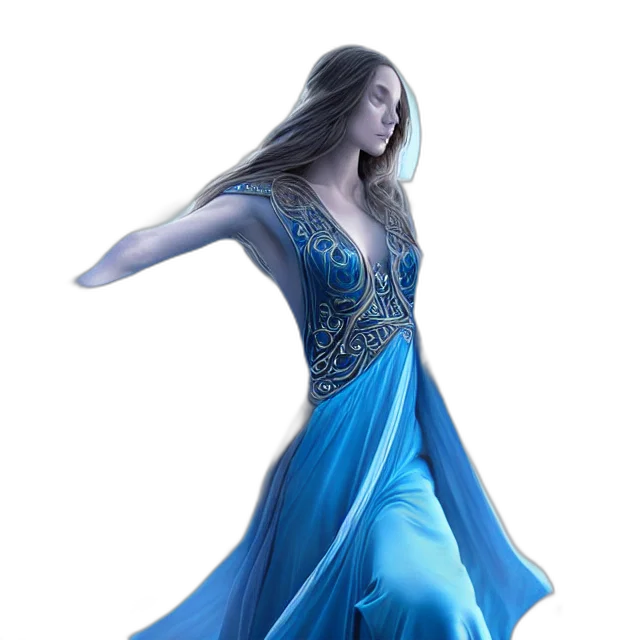 dress, fantasy art, concept art, photorealistic transparent PNG cut-out