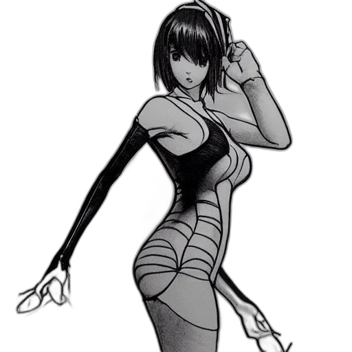 dress, comic book art, cartoon, concept art transparent PNG cut-out