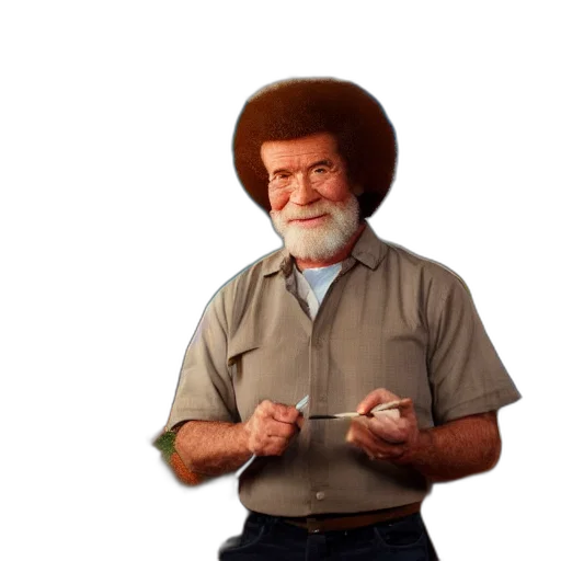 hair, staff, hat, jacket transparent PNG cut-out