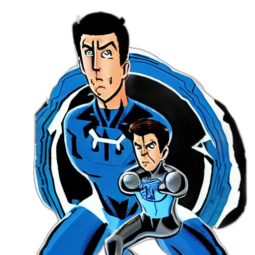 comic book art, cartoon, concept art, 3d render transparent PNG cut-out