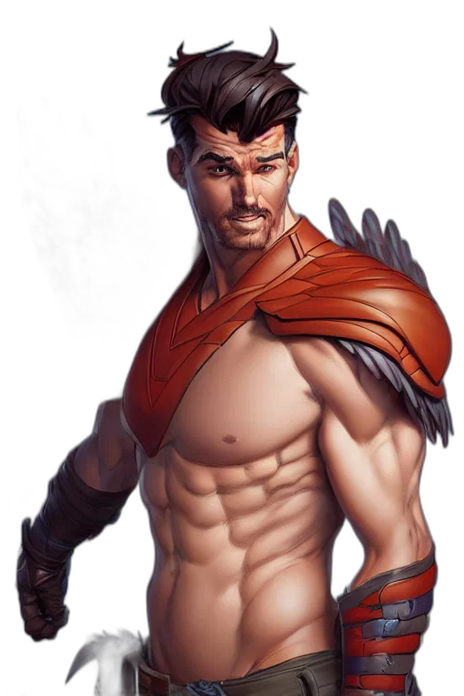 comic book art, fantasy art, concept art, photorealistic transparent PNG cut-out