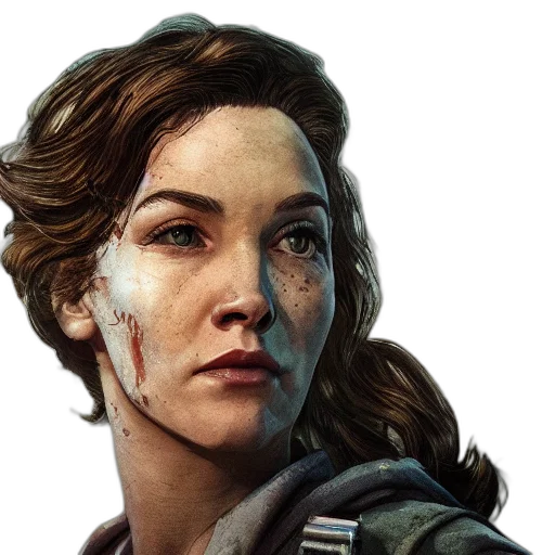 face, concept art, photorealistic, comic book art transparent PNG cut-out