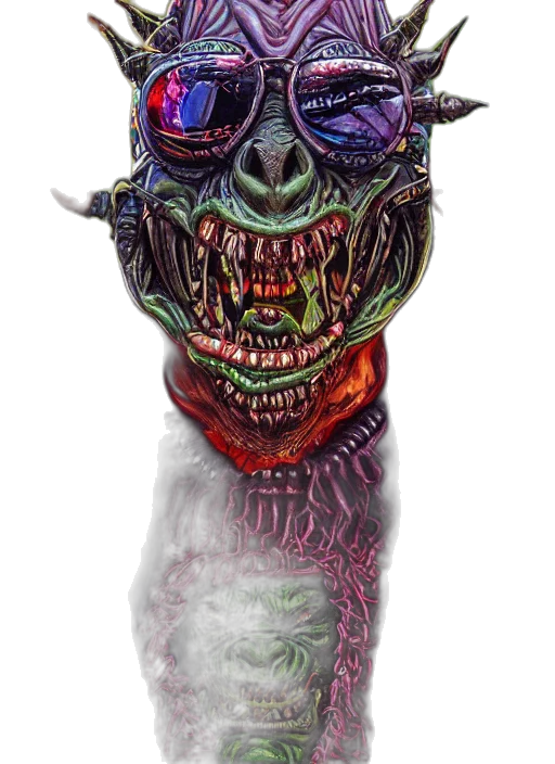 mask, creature, face, staff transparent PNG cut-out