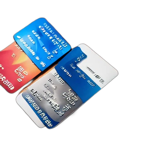 cut, half, credit, card transparent PNG cut-out