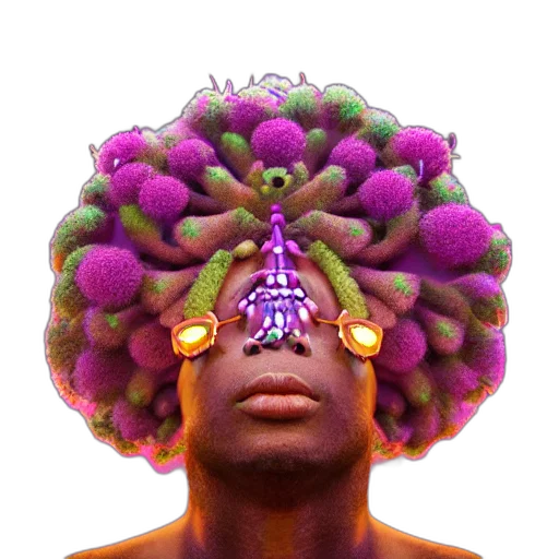 crown, face, hair, mask transparent PNG cut-out