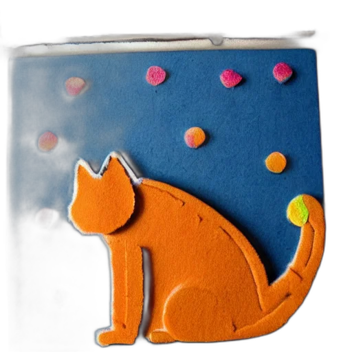 3d render, photorealistic, poptart, cat transparent PNG cut-out