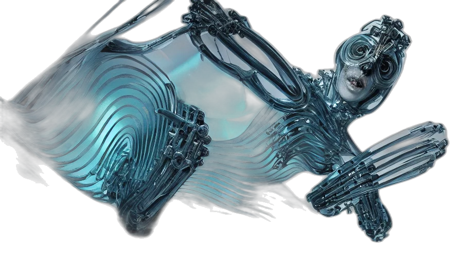 robot, creature, hair, jewelry transparent PNG cut-out