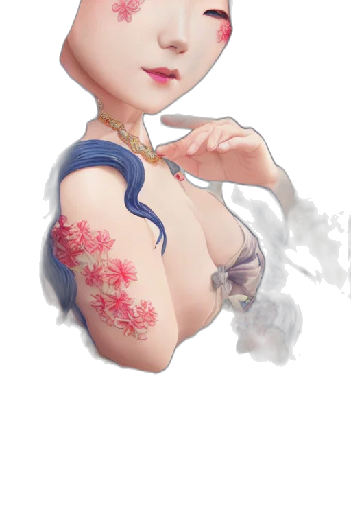 dress, jewelry, staff, flower transparent PNG cut-out
