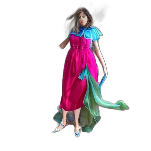 dress, 3d render, concept art, fantasy art transparent PNG cut-out