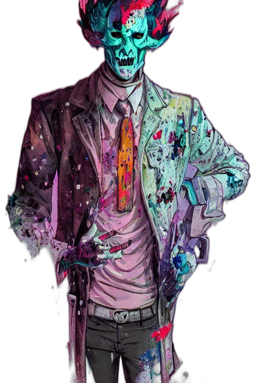 jacket, robot, face, mask transparent PNG cut-out