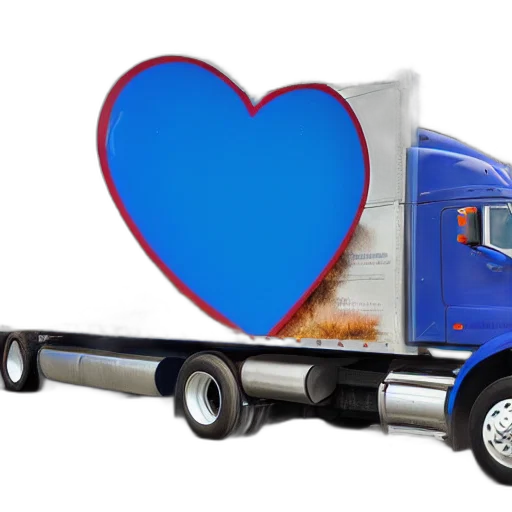 concept art, photorealistic, blue, heart transparent PNG cut-out