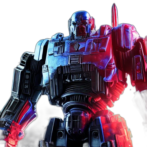 robot, concept art, 3d render, comic book art transparent PNG cut-out