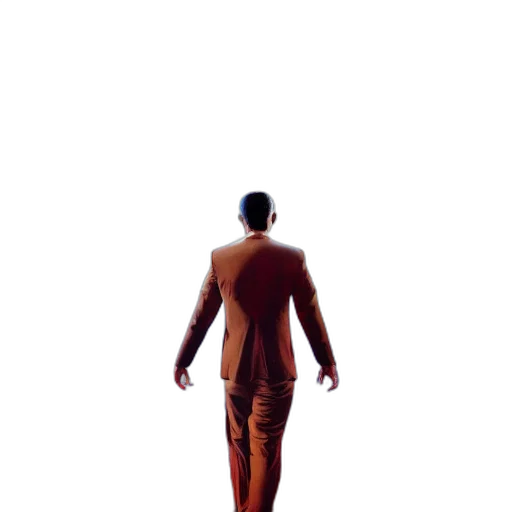 jacket, robot, staff, creature transparent PNG cut-out