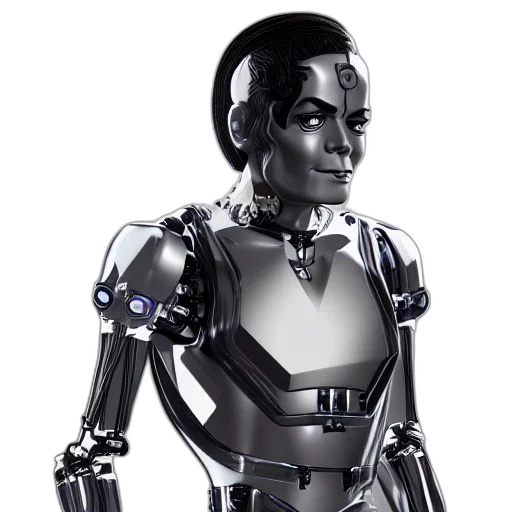 robot, 3d render, cyberpunk, concept art transparent PNG cut-out