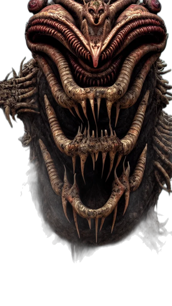 dragon, creature, face, mask transparent PNG cut-out
