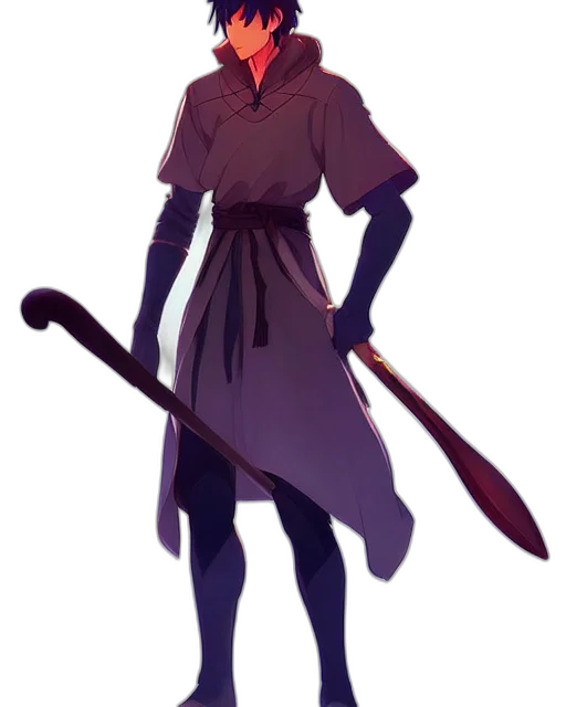 staff, sword, weapon, dress transparent PNG cut-out