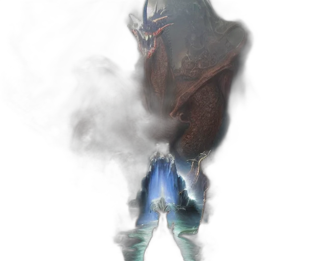 dragon, creature, mask, animal transparent PNG cut-out