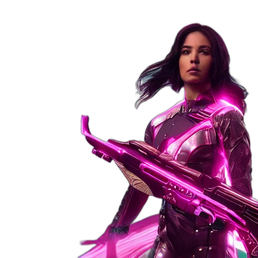 weapon, sword, concept art, cyberpunk transparent PNG cut-out