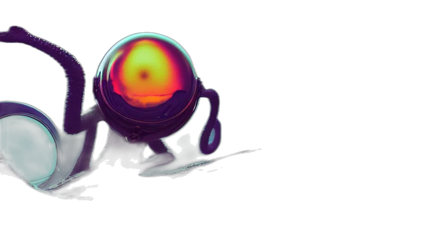 robot, creature, mask, weapon transparent PNG cut-out