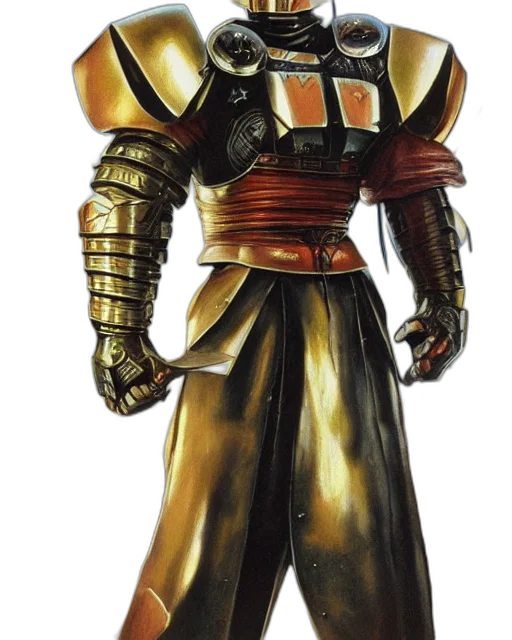 robot, staff, mask, sword transparent PNG cut-out