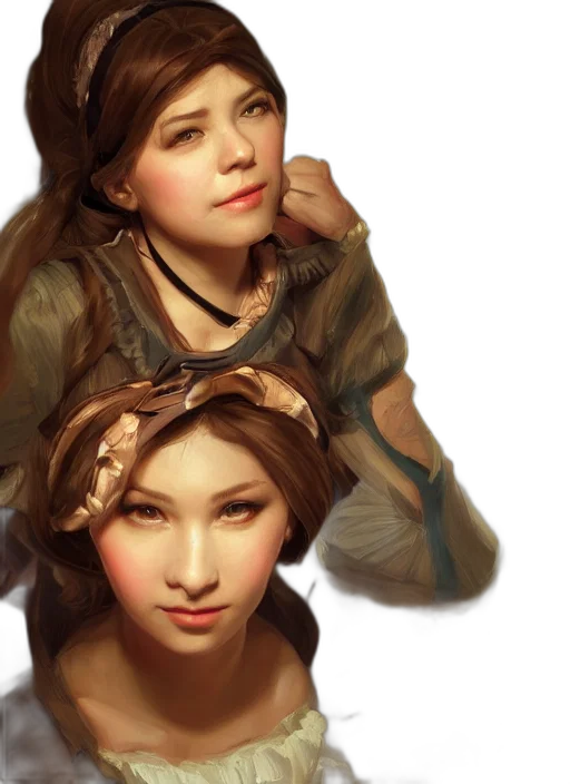 face, jewelry, crown, photorealistic transparent PNG cut-out