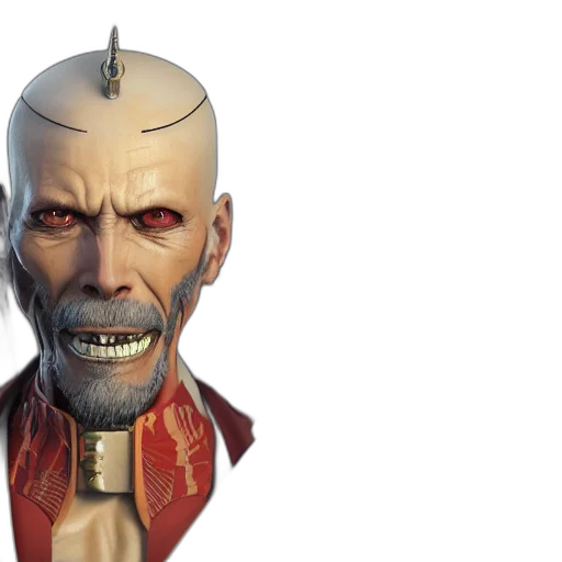face, mask, 3d render, concept art transparent PNG cut-out