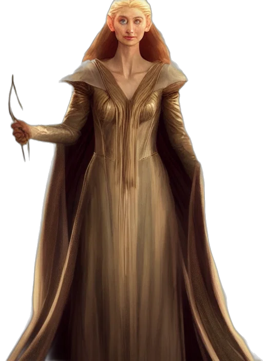 staff, dress, sword, crown transparent PNG cut-out