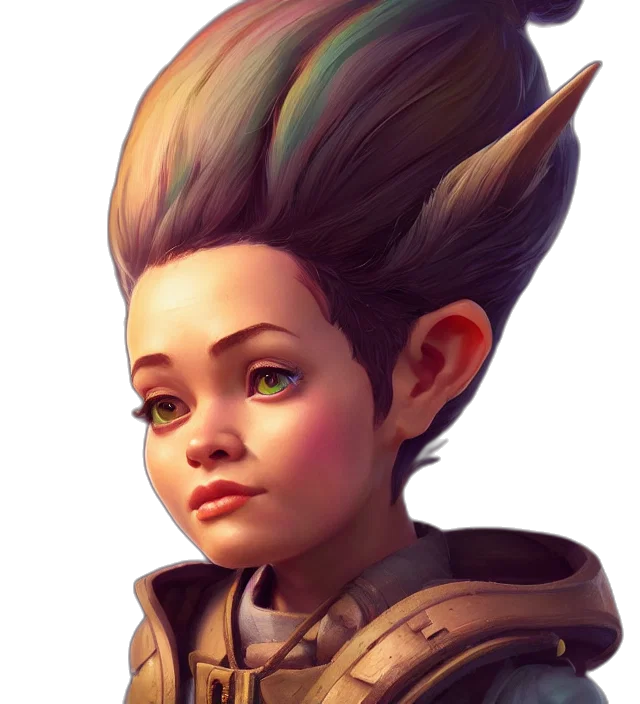 hair, face, crown, dragon transparent PNG cut-out
