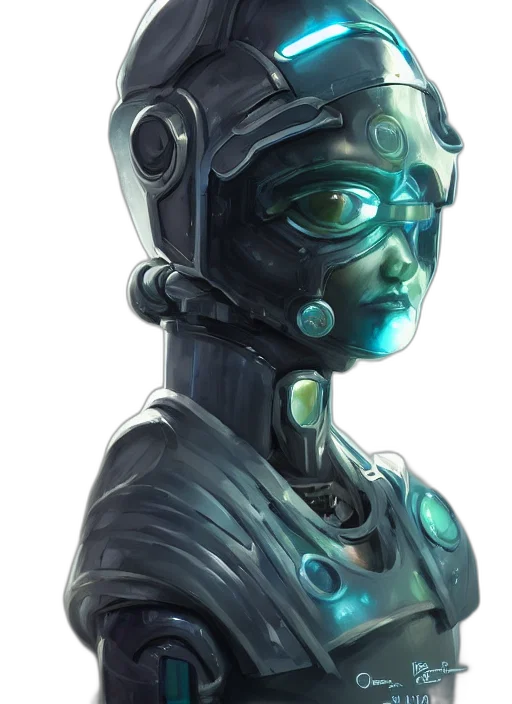 robot, face, mask, cyberpunk transparent PNG cut-out