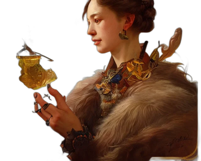 jewelry, crown, dress, staff transparent PNG cut-out