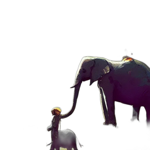 animal, concept art, watercolor, pixel art transparent PNG cut-out