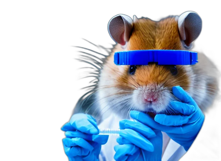 film, still, hamster, wearing transparent PNG cut-out