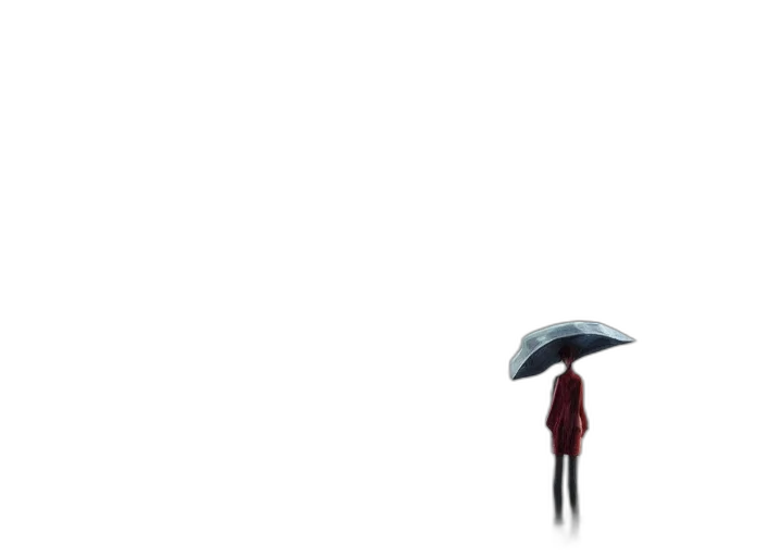 umbrella, robot, hat, jacket transparent PNG cut-out