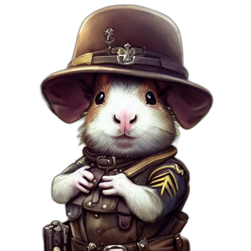 staff, hat, animal, weapon transparent PNG cut-out