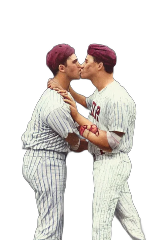 baseball, card, two, players transparent PNG cut-out
