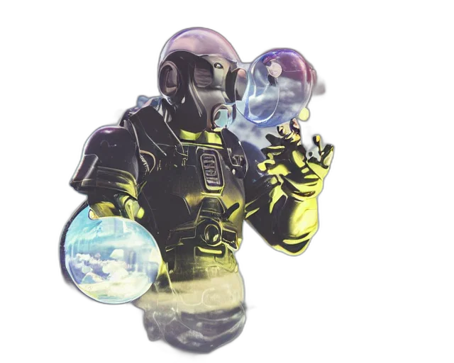 mask, robot, creature, concept art transparent PNG cut-out