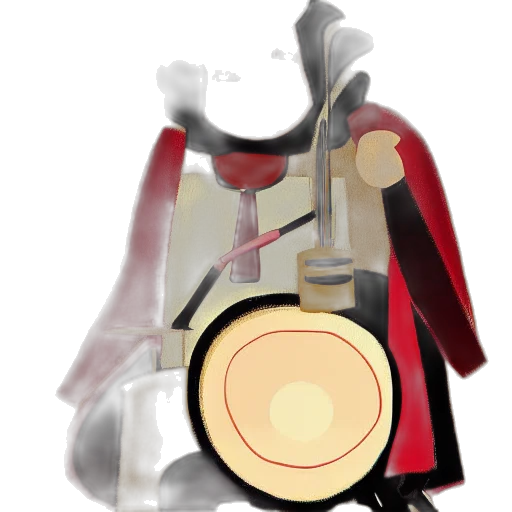 jacket, weapon, sword, mask transparent PNG cut-out